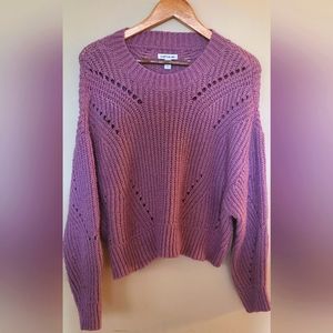 Elizabeth and James Lavender Cableknit Sweater